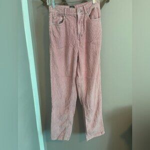 BDG Urban Outfitters pink corduroy high rise baggy pants 27